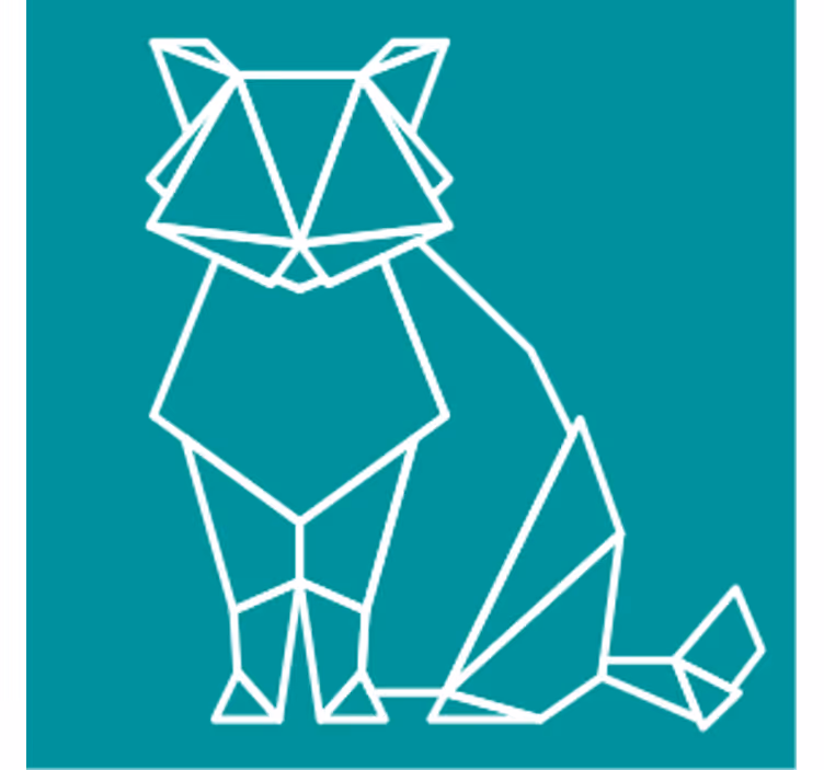 Untersetzer geek geometrische tierumrisse - TenStickers