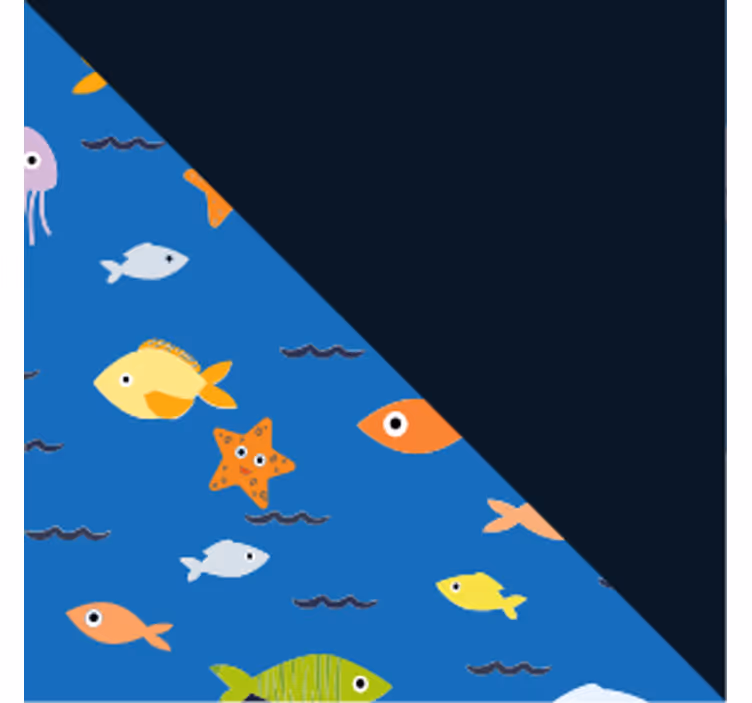 Untersetzer modern bunte unterwasserwelt - TenStickers