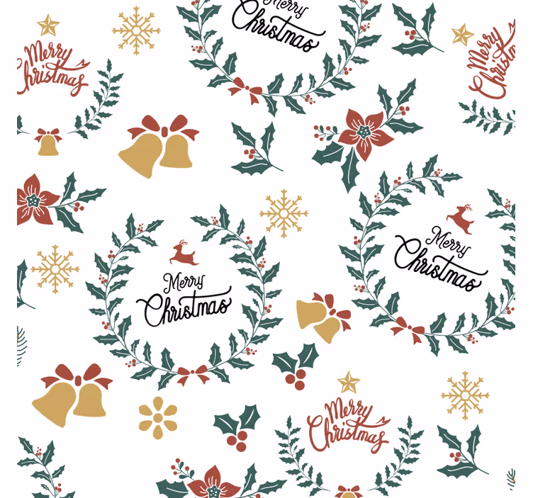Untersetzer weihnachten festliches feiertagsdesign - TenStickers
