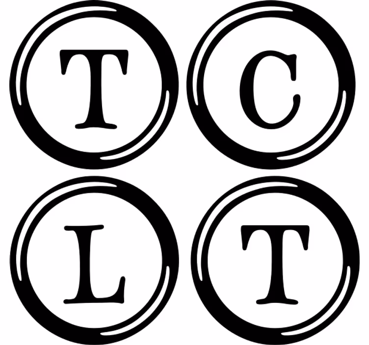 Untersetzer personalisiert initialen t c l monogramm - TenStickers