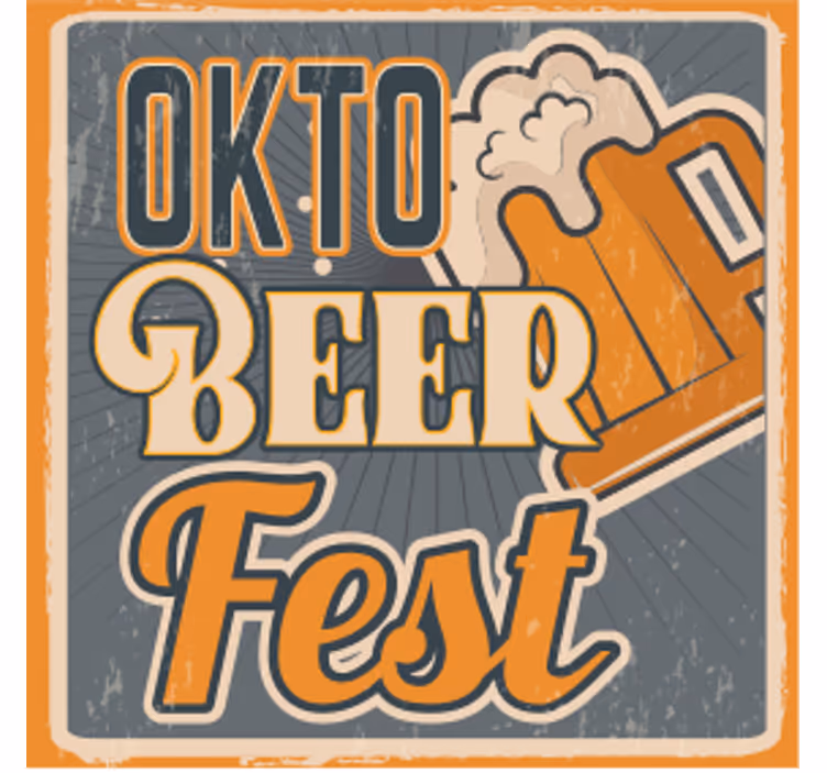 Bierdeckel zur oktoberfest bierfeier - TenStickers