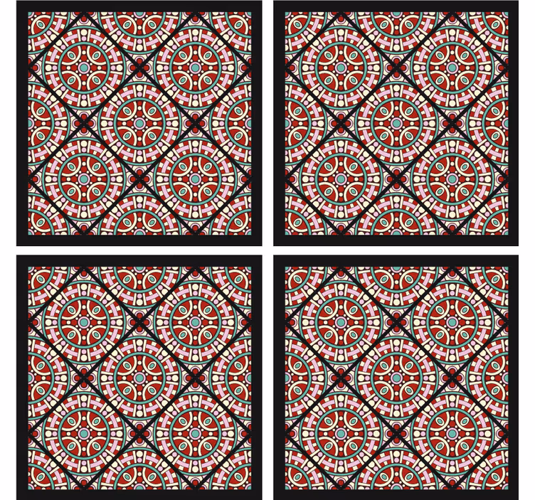 Untersetzer mit geometrischem kreisdesign - TenStickers