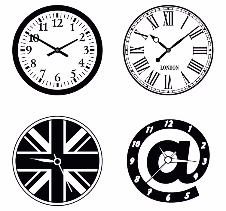 Untersetzer geek mit uhren-design-elementen - TenStickers