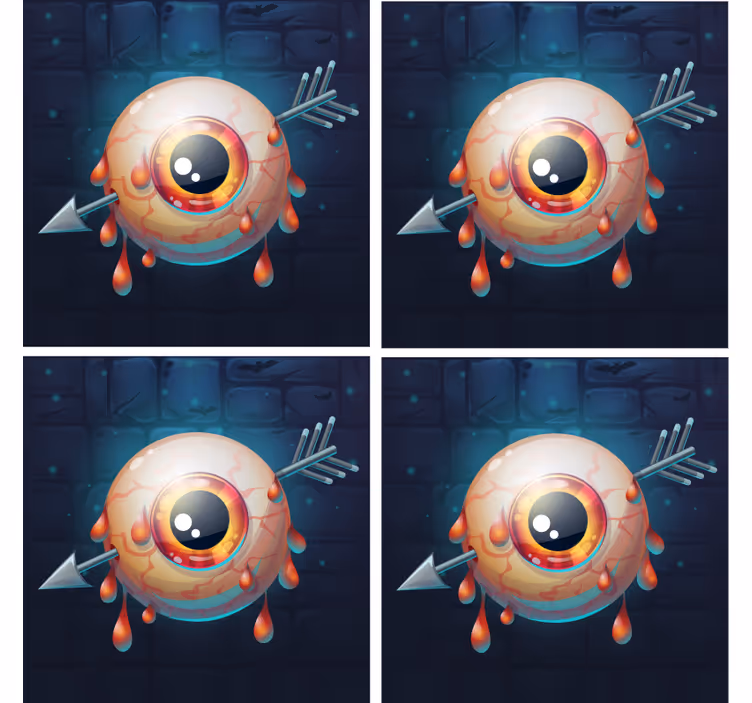 Untersetzer halloween mit tropfendem augenmotiv - TenStickers