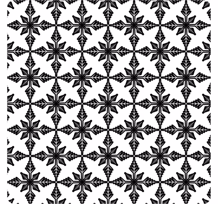 Untersetzer mit geometrischem schwarzem motiv - TenStickers