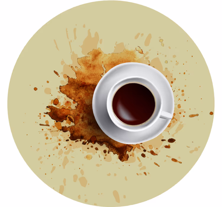 Untersetzer geek kaffeetasse mit spritzern - TenStickers
