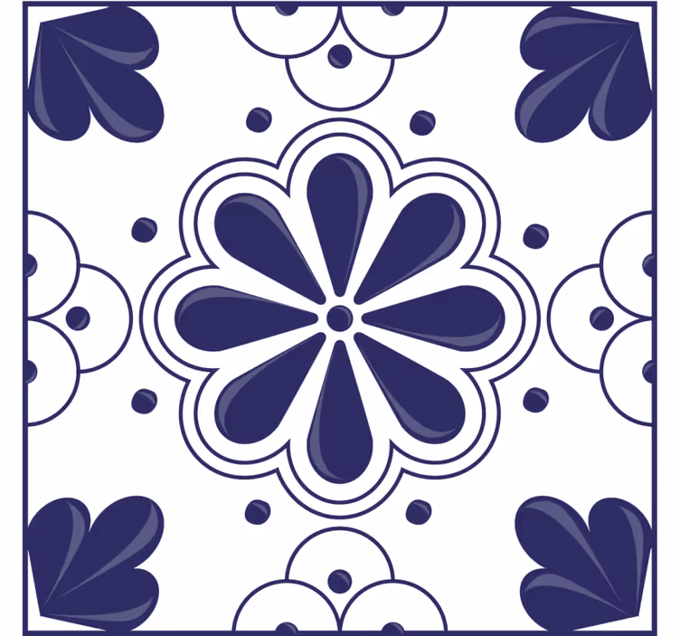 Untersetzer im floralen muster - TenStickers