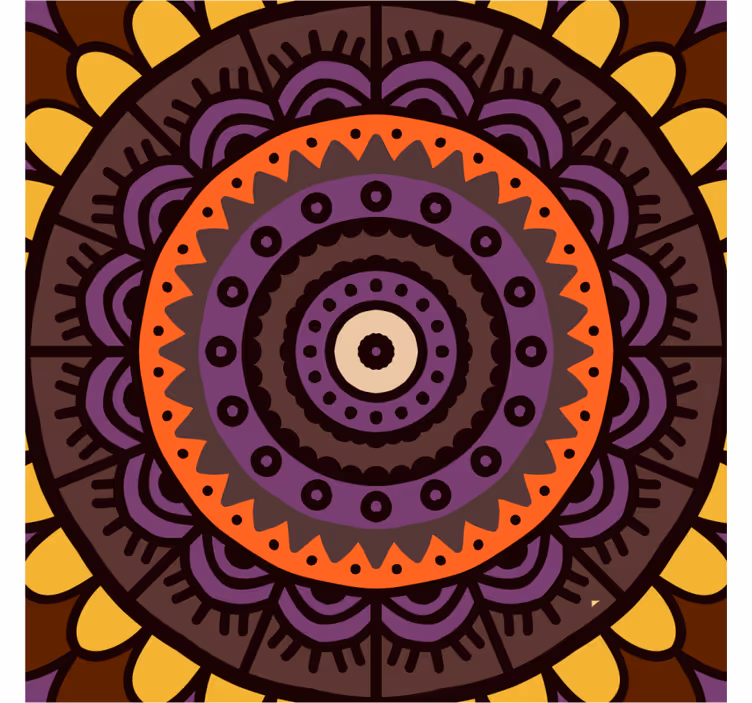 Untersetzer mit filigranem kreisdesign - TenStickers