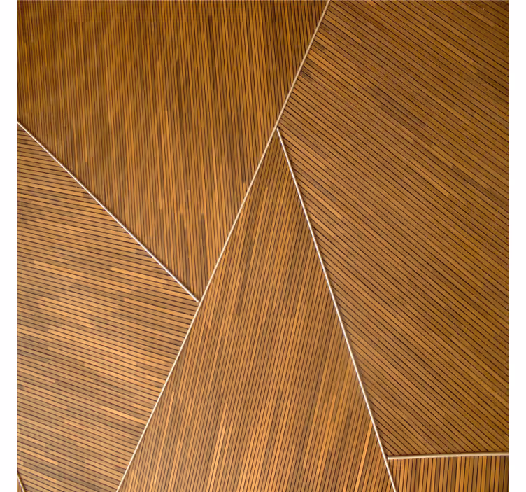 Untersetzer mit geometrischem holzdesign - TenStickers