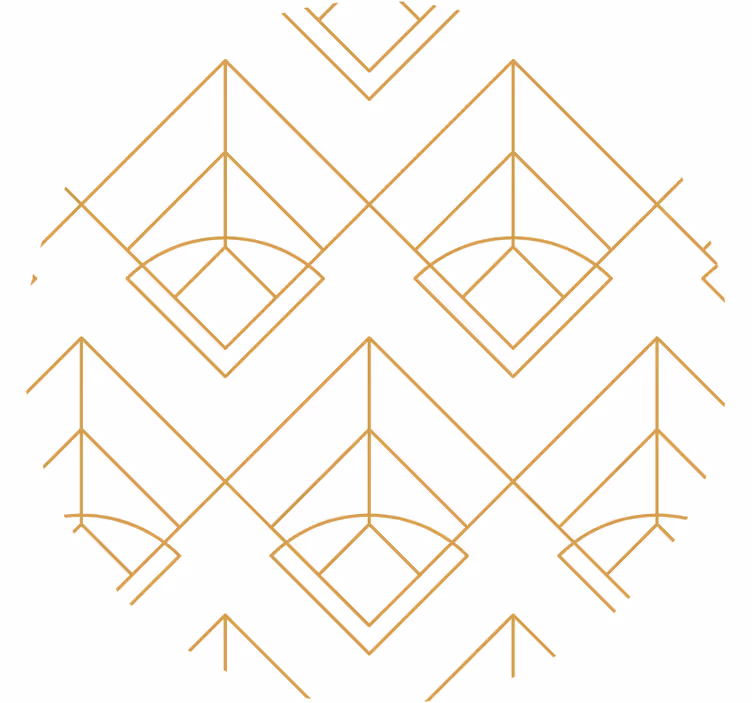 Untersetzer mit geometrischem musterdesign - TenStickers