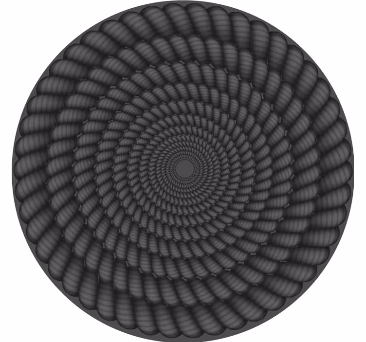 Untersetzer mit spiralförmigem muster rund - TenStickers