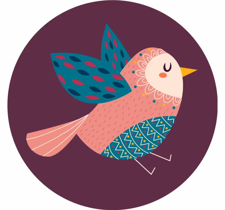 Untersetzer geek mit verspieltem vogelcharakter - TenStickers