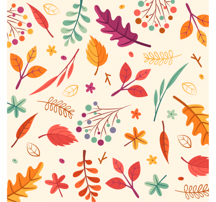Untersetzer geek mit bunten blumenelementen - TenStickers