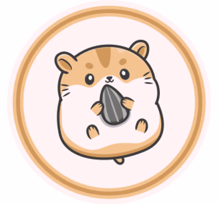 Untersetzer geek niedlicher hamster mit samen - TenStickers