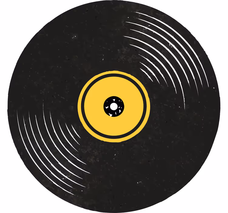 Untersetzer geek vinyl plattencover kunst - TenStickers