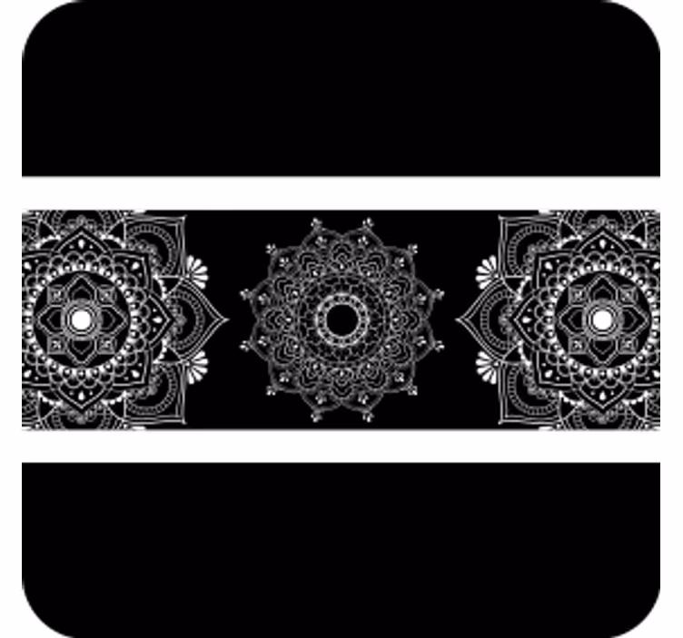 Untersetzer mit komplexem mandala-motiv - TenStickers