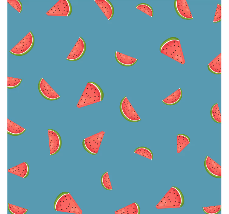 Untersetzer modern mit buntem melonenmuster - TenStickers