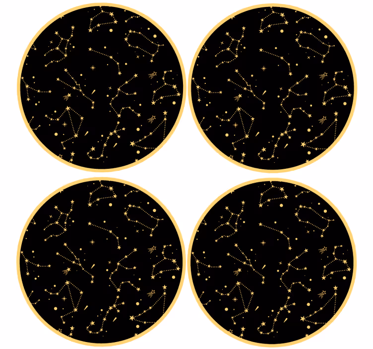 Untersetzer geek mit himmlischen mustern - TenStickers