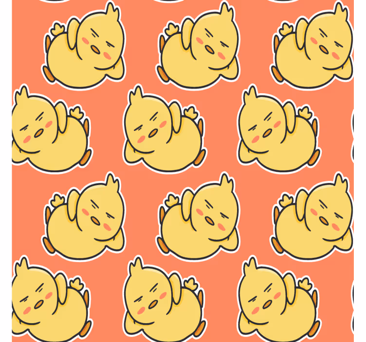 Untersetzer geek mit charmantem gelben kükenmuster - TenStickers