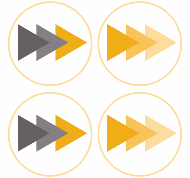 Untersetzer geek mit richtungspfeil-motiv - TenStickers