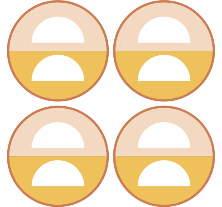 Untersetzer geek geometrische halbcirkel - TenStickers