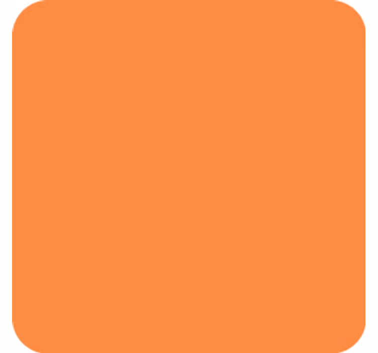 Untersetzer einfache orange oberfläche - TenStickers