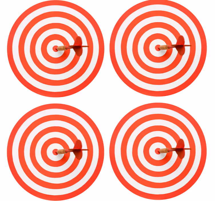 Untersetzer geek dartboard spiralmuster - TenStickers