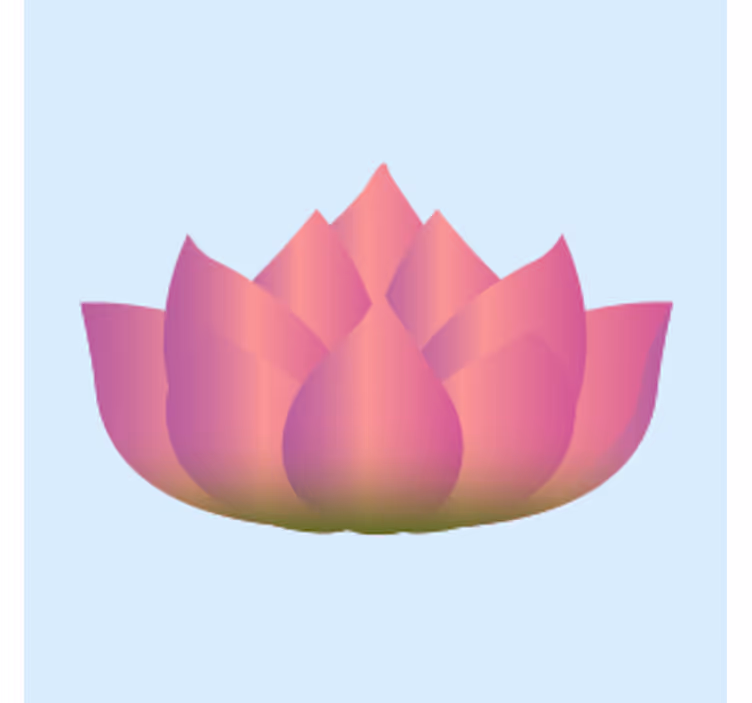 Untersetzer geek lotusblüte erblühen - TenStickers