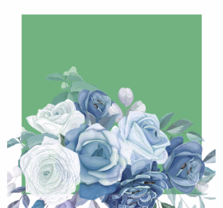 Bierdeckel Hochzeit elegantes blumenarrangement - TenStickers