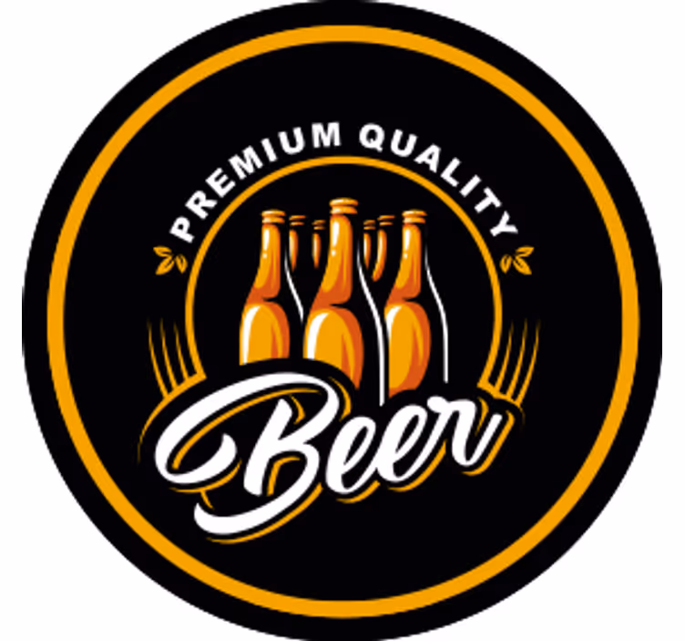 Bierdeckel premium qualität getränkeemblem - TenStickers