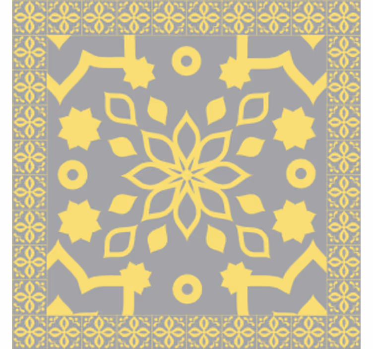 Untersetzer mit filigranem botanischen design - TenStickers