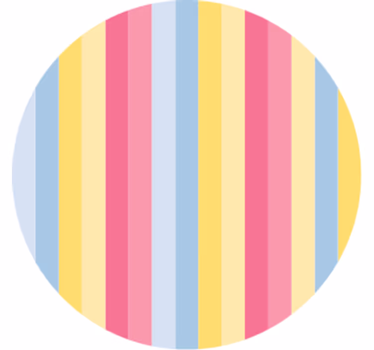 Untersetzer mit buntem streifenmuster - TenStickers