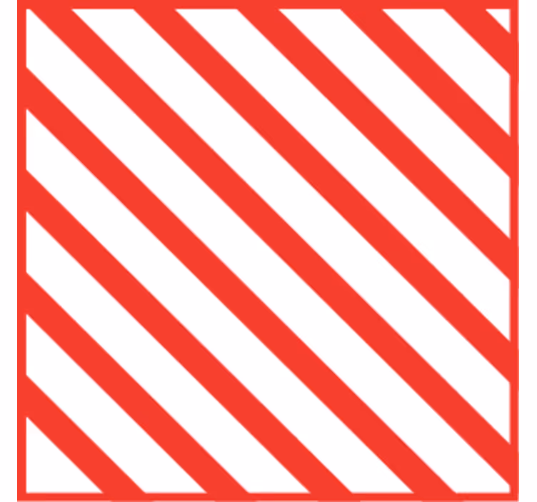 Untersetzer mit rot gestreiftem muster - TenStickers
