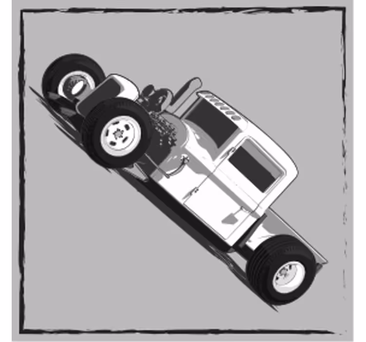 Untersetzer geek zeitlose hot rod darstellung - TenStickers