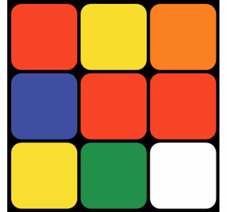 Untersetzer geek buntes quadrat-arrangement - TenStickers