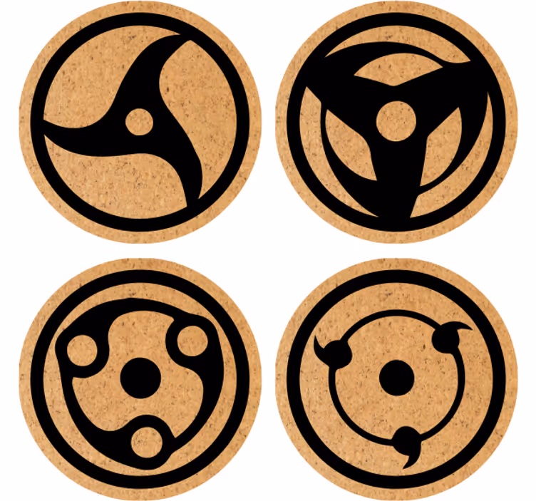 Untersetzer geek mit abstrakten kreis-mustern - TenStickers