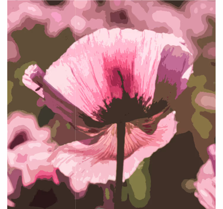 Untersetzer modern strahlendes botanisches motiv - TenStickers