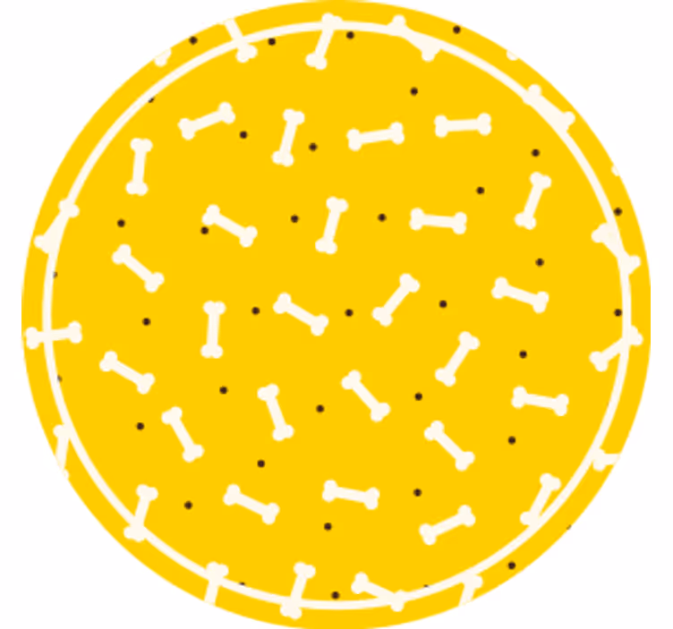Untersetzer geek rundes knochenmuster - TenStickers