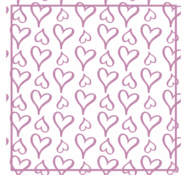 Untersetzer modern herzen gemusterter druck - TenStickers