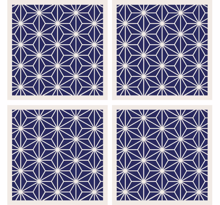 Untersetzer mit geometrisch strukturiertem finish - TenStickers