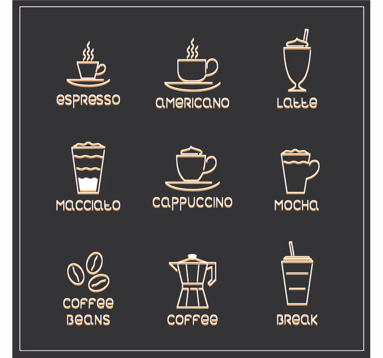 Bierdeckel sprüche für kaffee und getränke - TenStickers