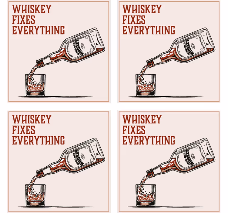 Bierdeckel sprüche mit whiskey ausgieß visualisierung - TenStickers