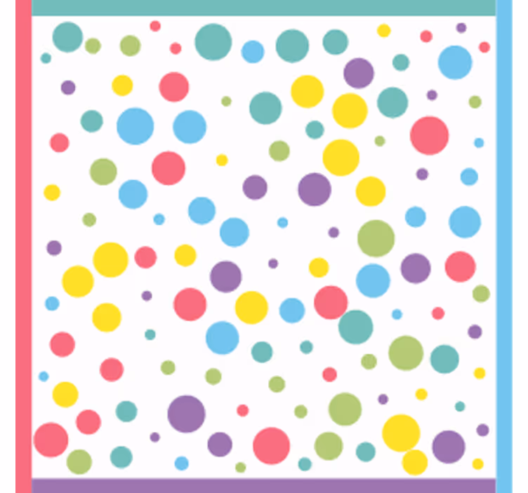 Untersetzer modern mit buntem tupfenmuster - TenStickers