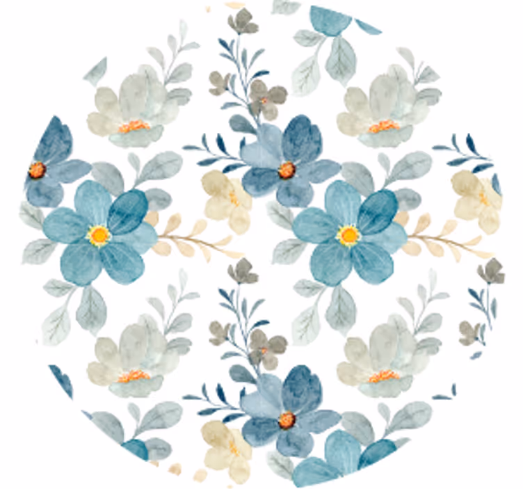 Untersetzer modern mit botanischem strukturfinish - TenStickers