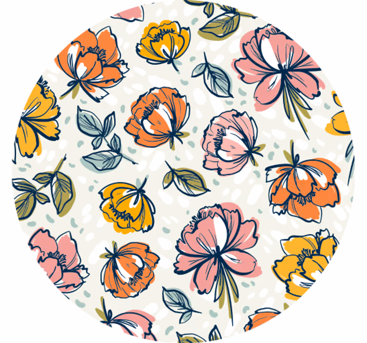 Untersetzer modern im botanischen druckstil - TenStickers