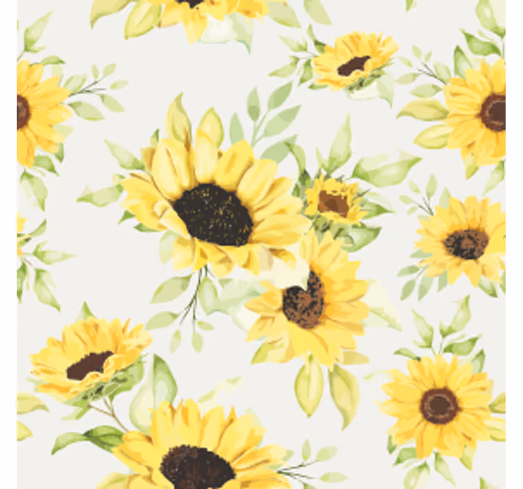 Untersetzer geek mit sonnenblumenmotiv - TenStickers