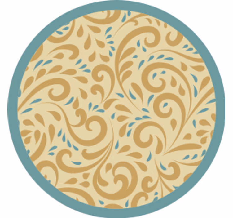 Untersetzer elegante florale inspiration - TenStickers