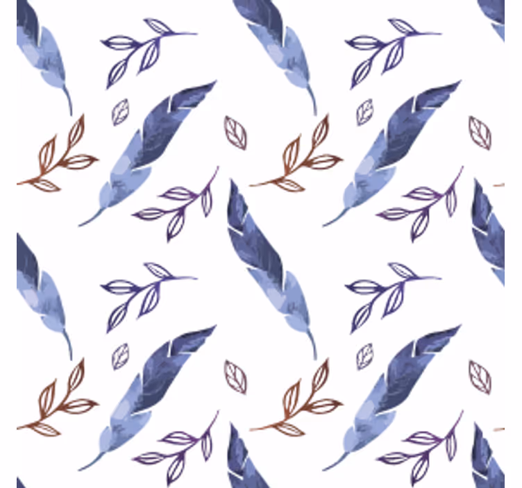 Untersetzer mit aquarellmuster von blattwerk - TenStickers