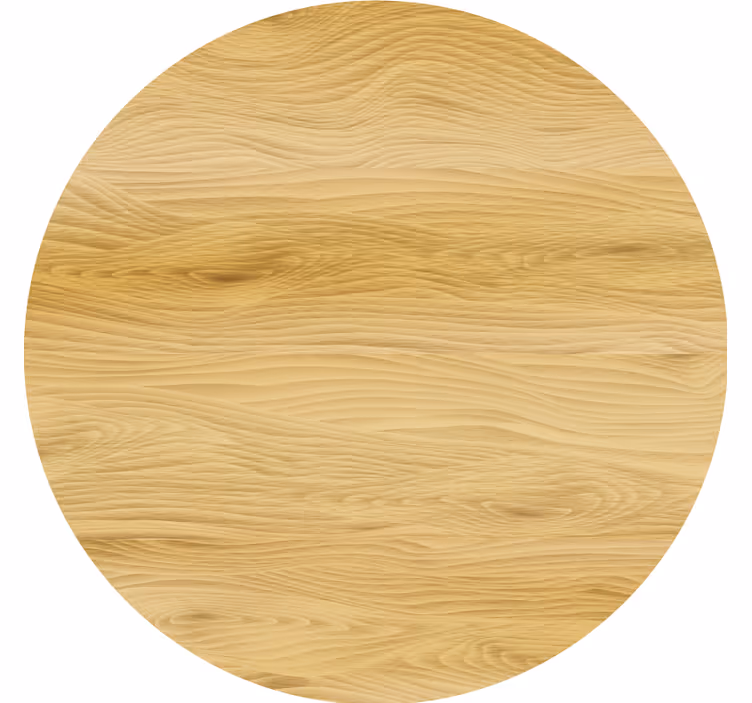 Untersetzer aus natürlichem holz rund - TenStickers