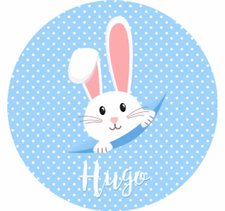 Bierdeckel hochzeit mit süßem hasen design - TenStickers